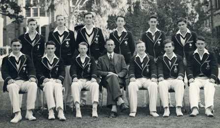 Boys 1st Cricket XI, 1947 APS Premiers.